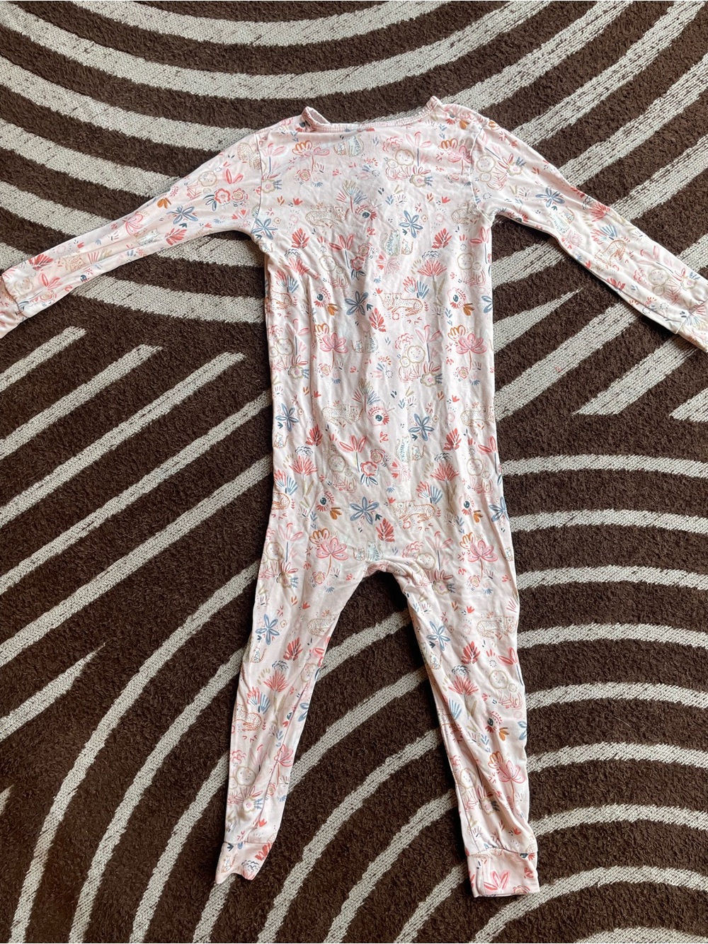 Magnetic Me 18-24 mo Pajama Set - Pink Floral & White Star - Picture 10 of 14